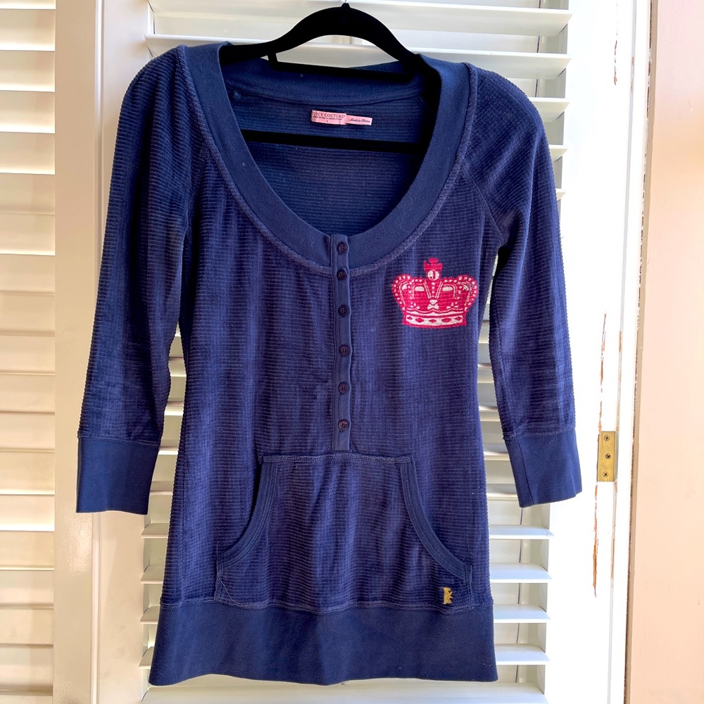 Juicy long sleeve top with juicy design size small